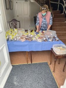 A selection of delicious homemade cakes on the Wren House bake sale store for their Ukrainian aid fundraiser.